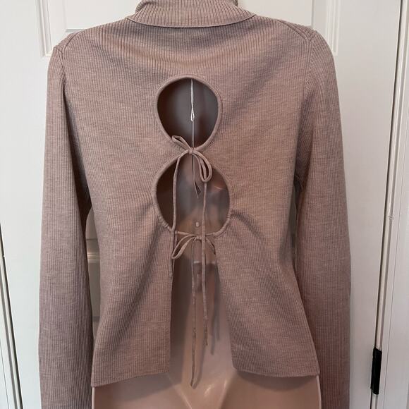 Thakoon Women's Open Back Turtleneck Sweater, Size M, NWT - Picture 5 of 7